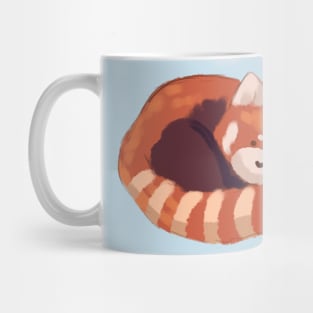 Cute red panda sleeping Mug